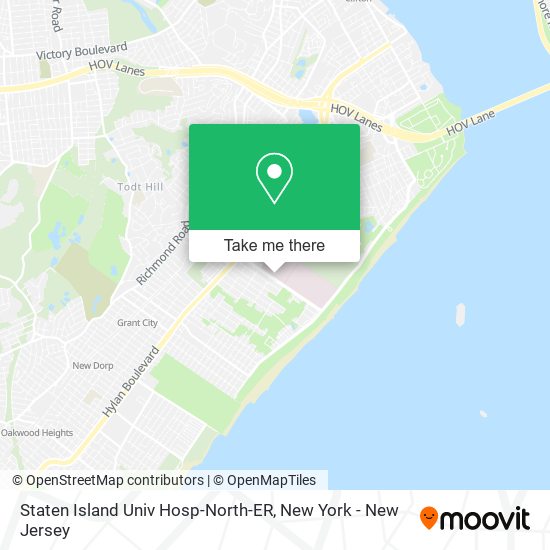 Mapa de Staten Island Univ Hosp-North-ER