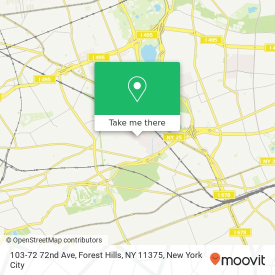 103-72 72nd Ave, Forest Hills, NY 11375 map