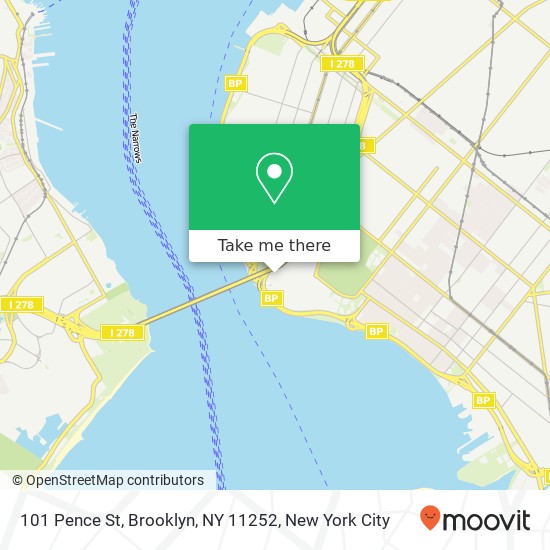 Mapa de 101 Pence St, Brooklyn, NY 11252