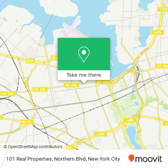 Mapa de 101 Real Properties, Northern Blvd