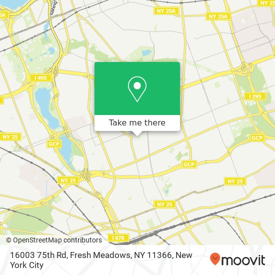 16003 75th Rd, Fresh Meadows, NY 11366 map