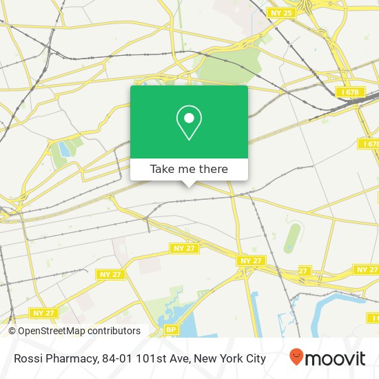 Mapa de Rossi Pharmacy, 84-01 101st Ave
