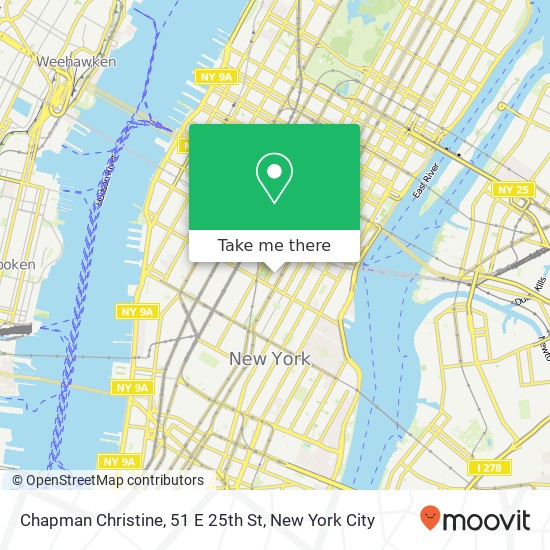 Mapa de Chapman Christine, 51 E 25th St