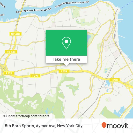 5th Boro Sports, Aymar Ave map