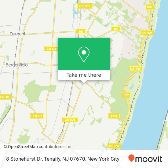 8 Stonehurst Dr, Tenafly, NJ 07670 map