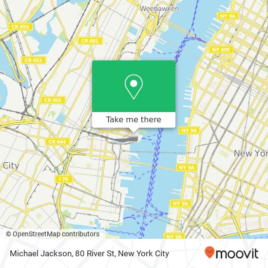 Michael Jackson, 80 River St map