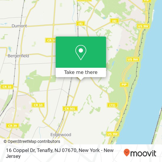 16 Coppel Dr, Tenafly, NJ 07670 map