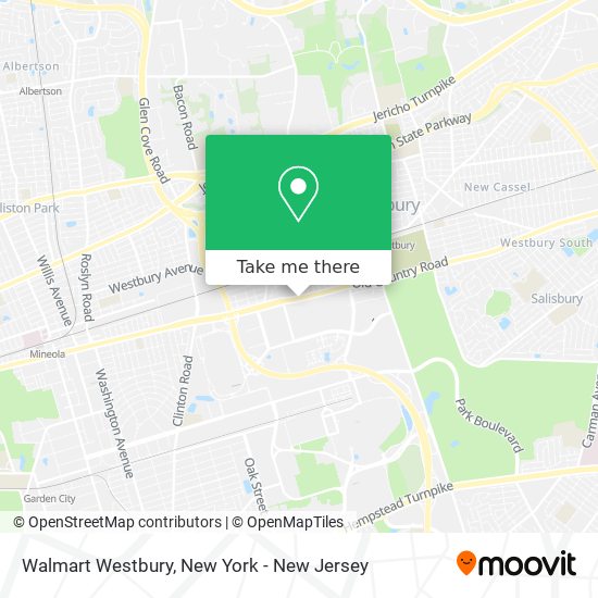 Mapa de Walmart Westbury