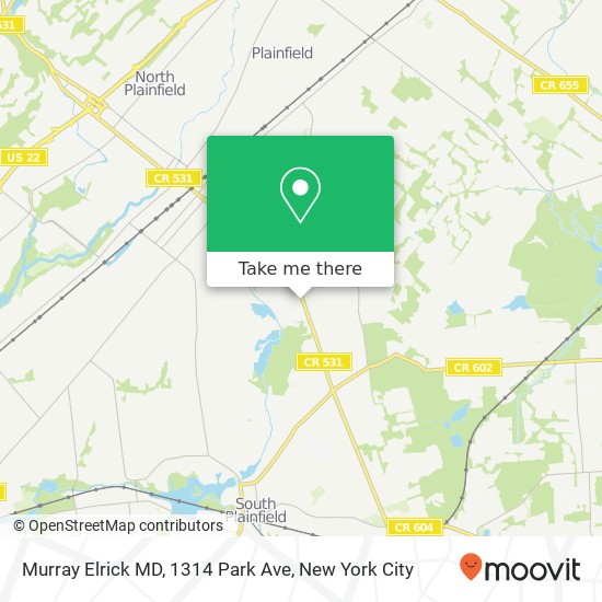 Murray Elrick MD, 1314 Park Ave map