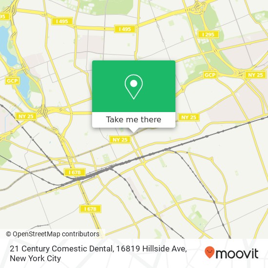 Mapa de 21 Century Comestic Dental, 16819 Hillside Ave
