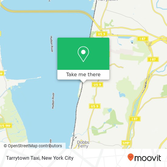 Tarrytown Taxi map