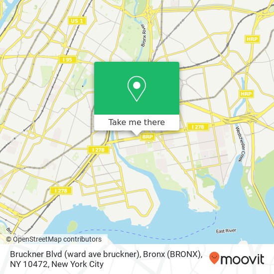 Bruckner Blvd (ward ave bruckner), Bronx (BRONX), NY 10472 map