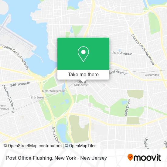 Post Office-Flushing map