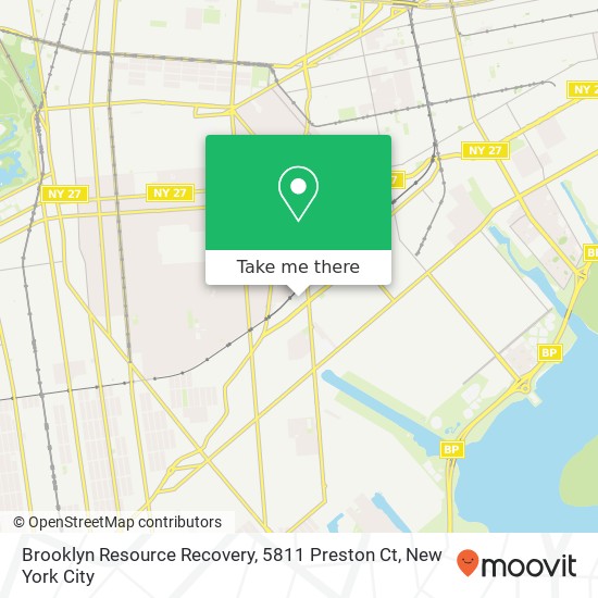 Mapa de Brooklyn Resource Recovery, 5811 Preston Ct