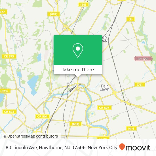 80 Lincoln Ave, Hawthorne, NJ 07506 map