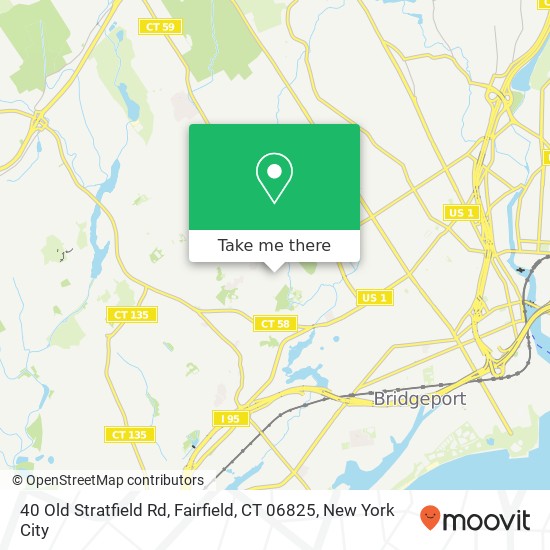 40 Old Stratfield Rd, Fairfield, CT 06825 map