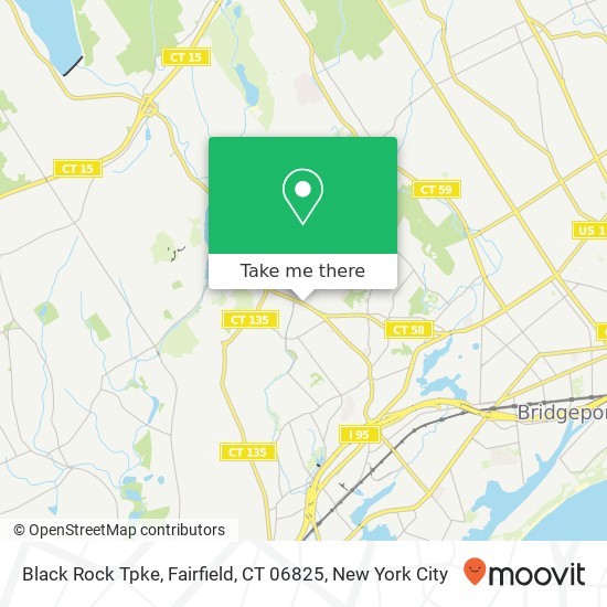 Mapa de Black Rock Tpke, Fairfield, CT 06825