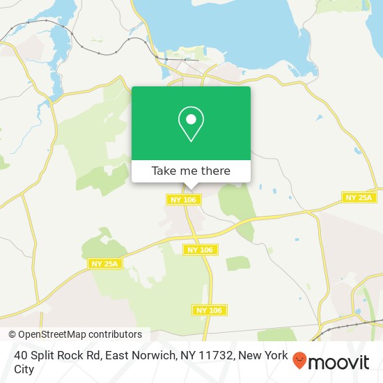 Mapa de 40 Split Rock Rd, East Norwich, NY 11732