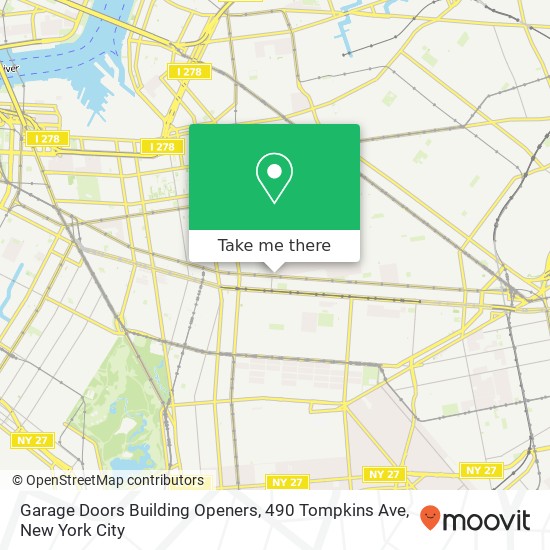 Garage Doors Building Openers, 490 Tompkins Ave map