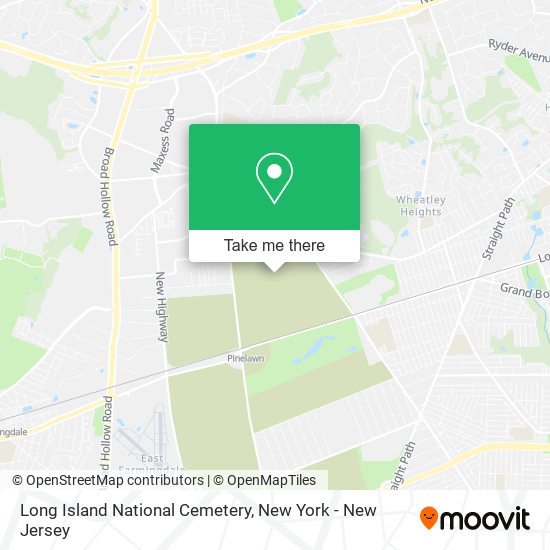 Mapa de Long Island National Cemetery