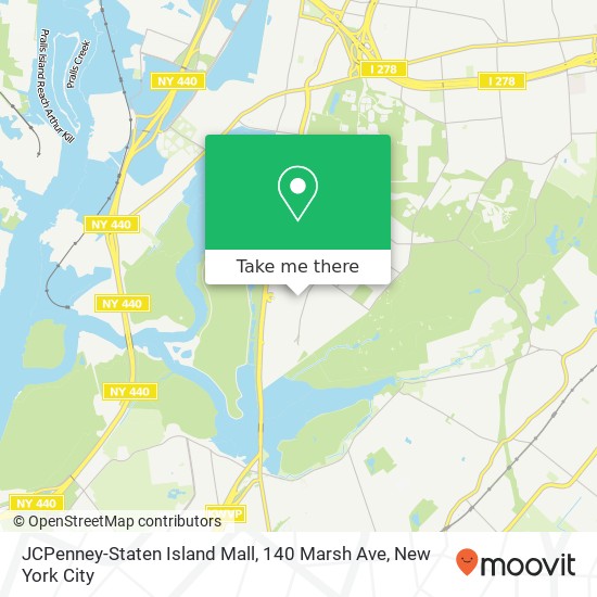 JCPenney-Staten Island Mall, 140 Marsh Ave map