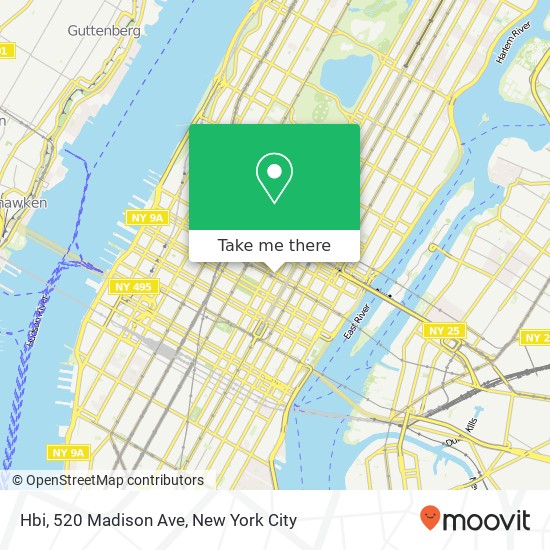 Hbi, 520 Madison Ave map