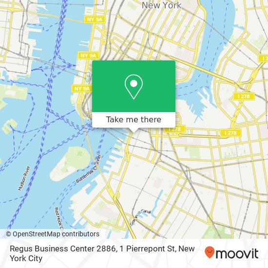 Regus Business Center 2886, 1 Pierrepont St map