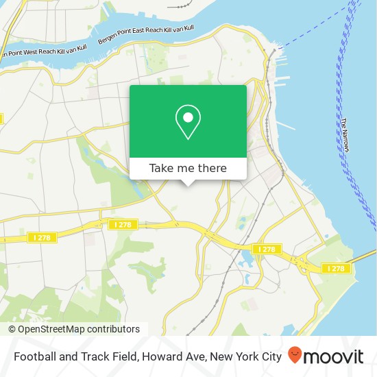 Mapa de Football and Track Field, Howard Ave