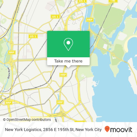 Mapa de New York Logistics, 2856 E 195th St