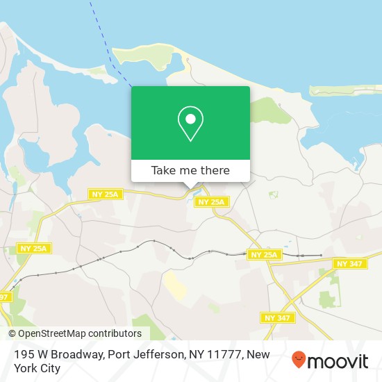 Mapa de 195 W Broadway, Port Jefferson, NY 11777