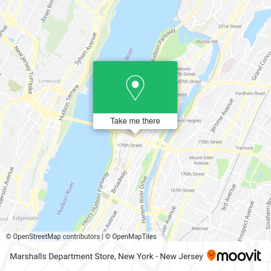 Marshalls Department Store map
