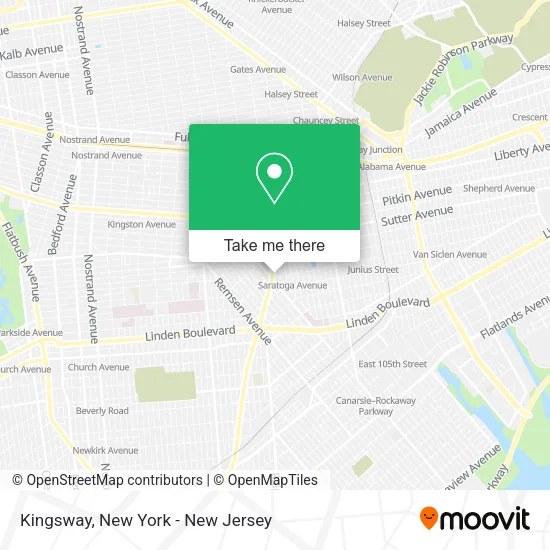 Kingsway map