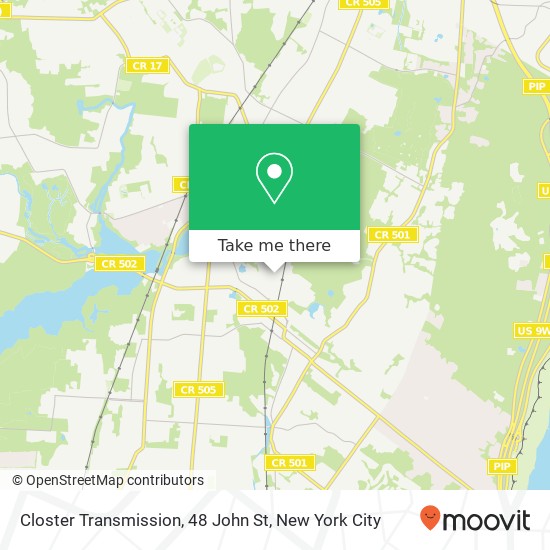 Mapa de Closter Transmission, 48 John St