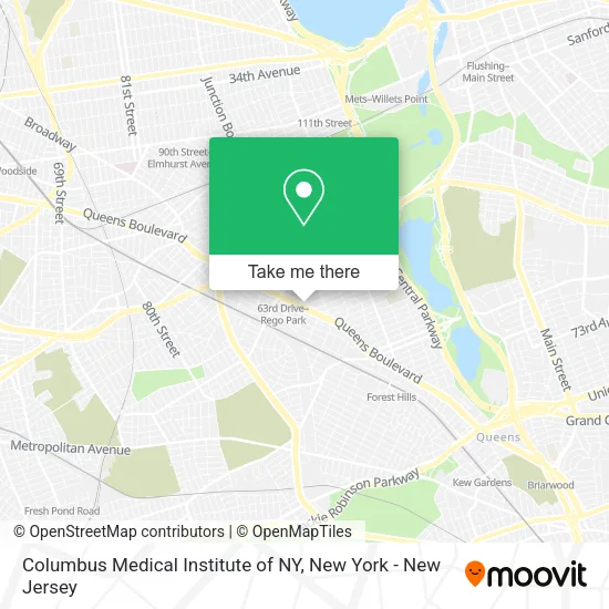 Columbus Medical Institute of NY map