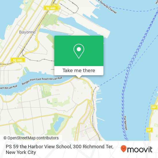 PS 59 the Harbor View School, 300 Richmond Ter map