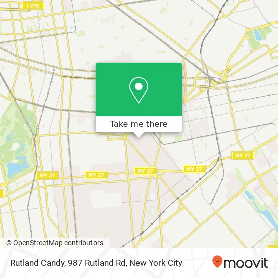 Mapa de Rutland Candy, 987 Rutland Rd