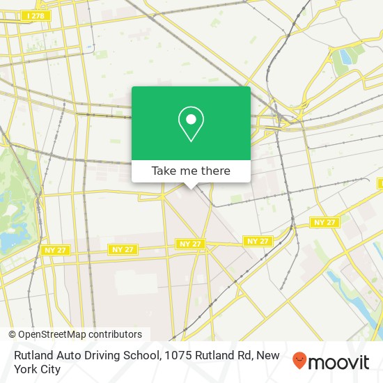 Rutland Auto Driving School, 1075 Rutland Rd map