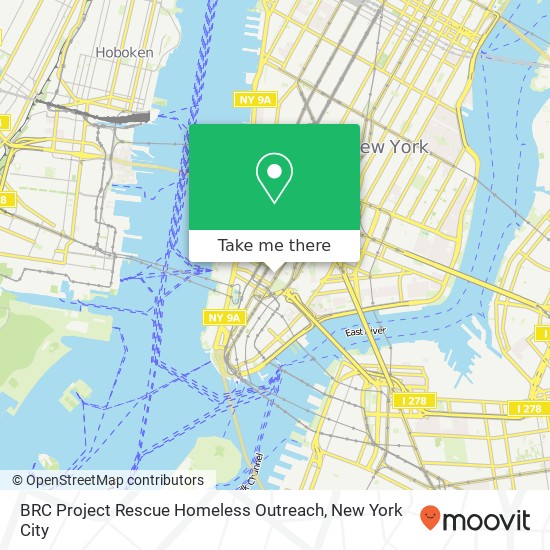 BRC Project Rescue Homeless Outreach, Chambers St map