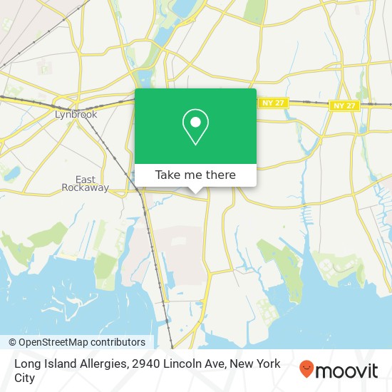 Mapa de Long Island Allergies, 2940 Lincoln Ave