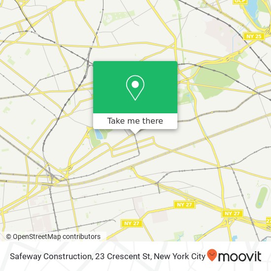 Mapa de Safeway Construction, 23 Crescent St