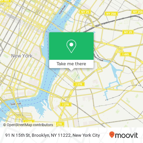 91 N 15th St, Brooklyn, NY 11222 map