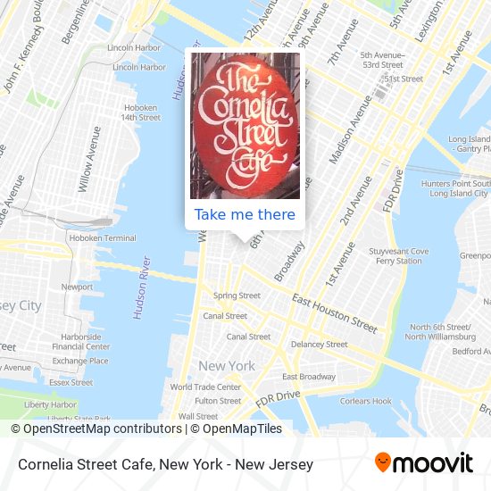 Cornelia Street Cafe map