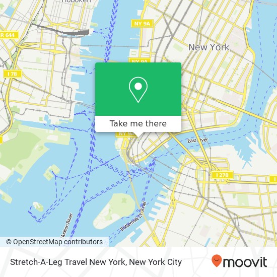 Stretch-A-Leg Travel New York map