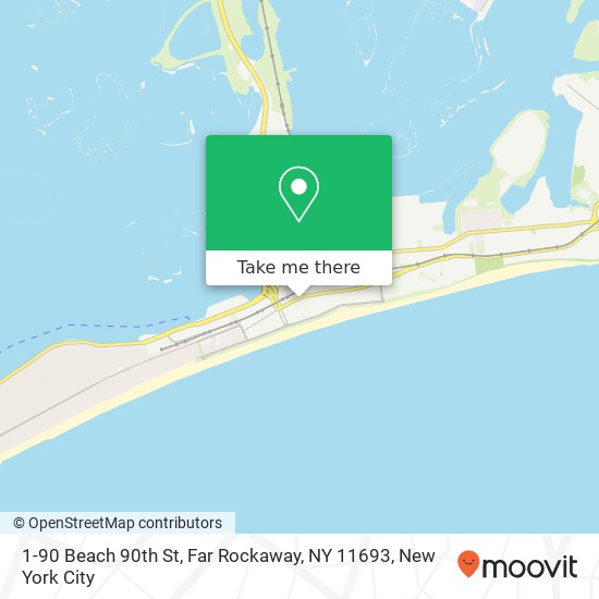 Mapa de 1-90 Beach 90th St, Far Rockaway, NY 11693