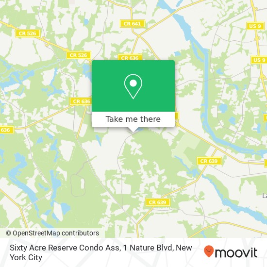 Sixty Acre Reserve Condo Ass, 1 Nature Blvd map