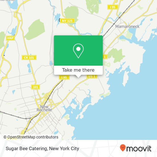 Sugar Bee Catering map