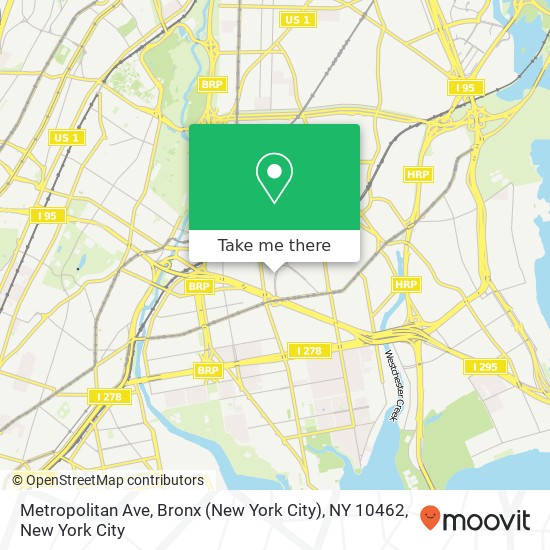 Metropolitan Ave, Bronx (New York City), NY 10462 map