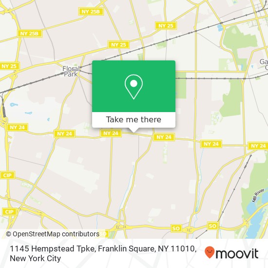 Mapa de 1145 Hempstead Tpke, Franklin Square, NY 11010