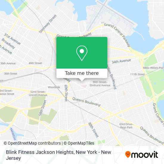 Blink Fitness Jackson Heights map