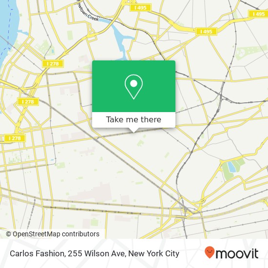 Mapa de Carlos Fashion, 255 Wilson Ave